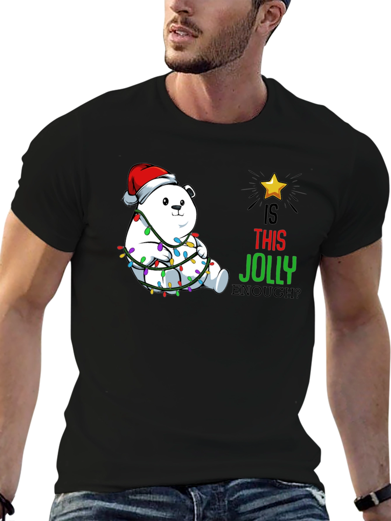 Jolly Bear Christmas T-Shirt