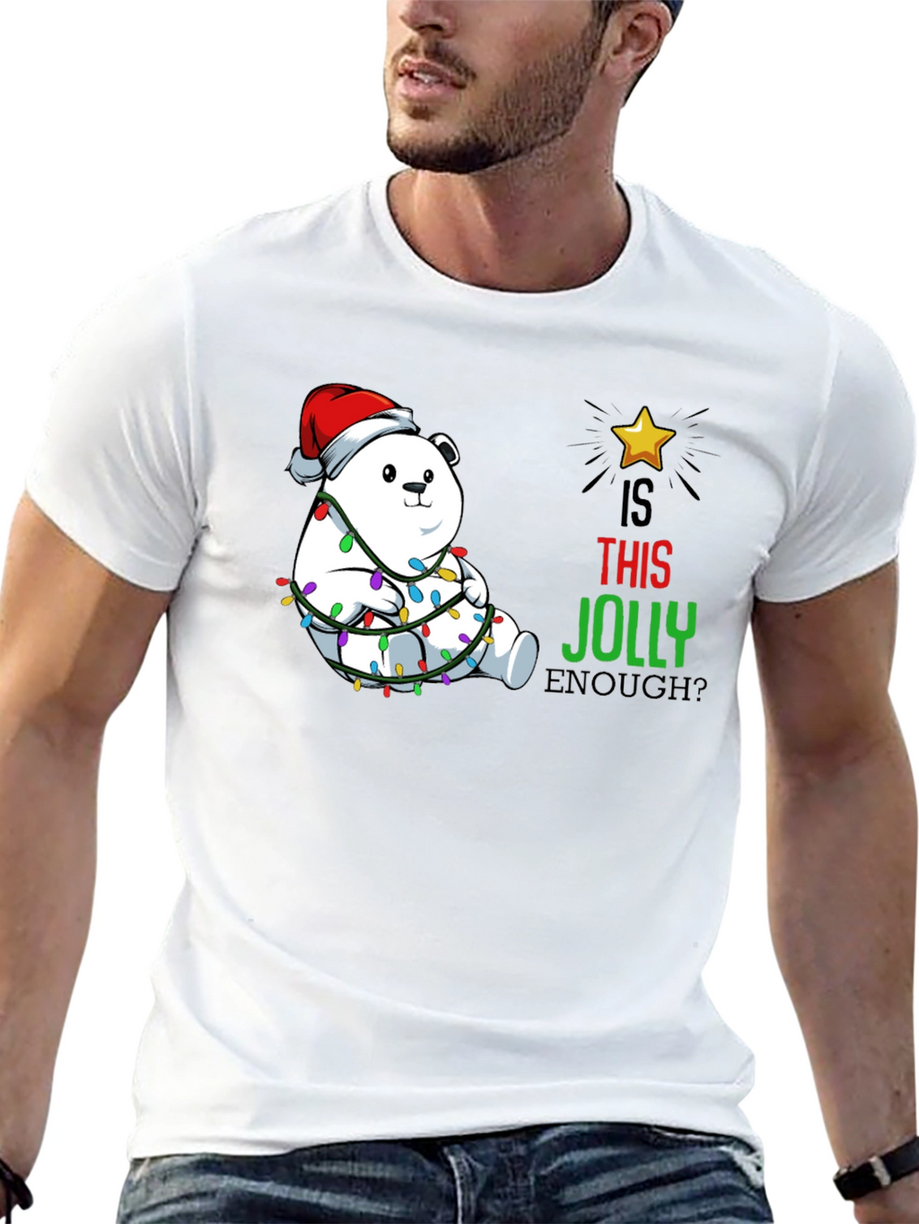 Jolly Bear Christmas T-Shirt