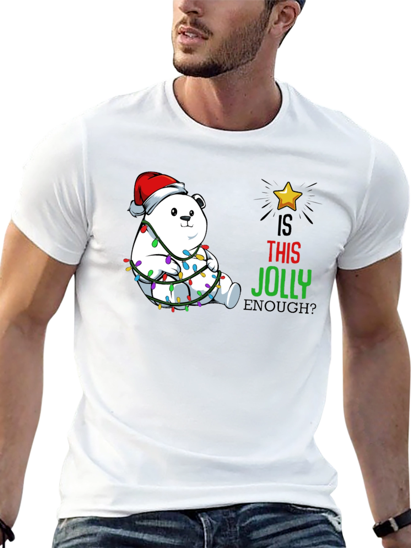 Jolly Bear Christmas T-Shirt