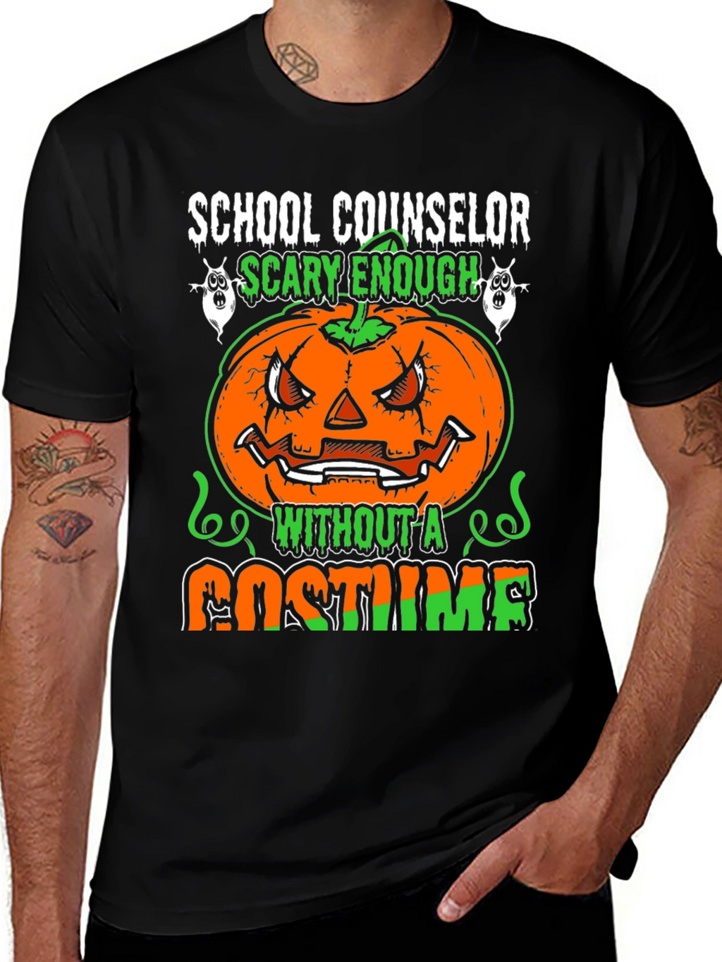 Scary School Counselor Halloween T-Shirt