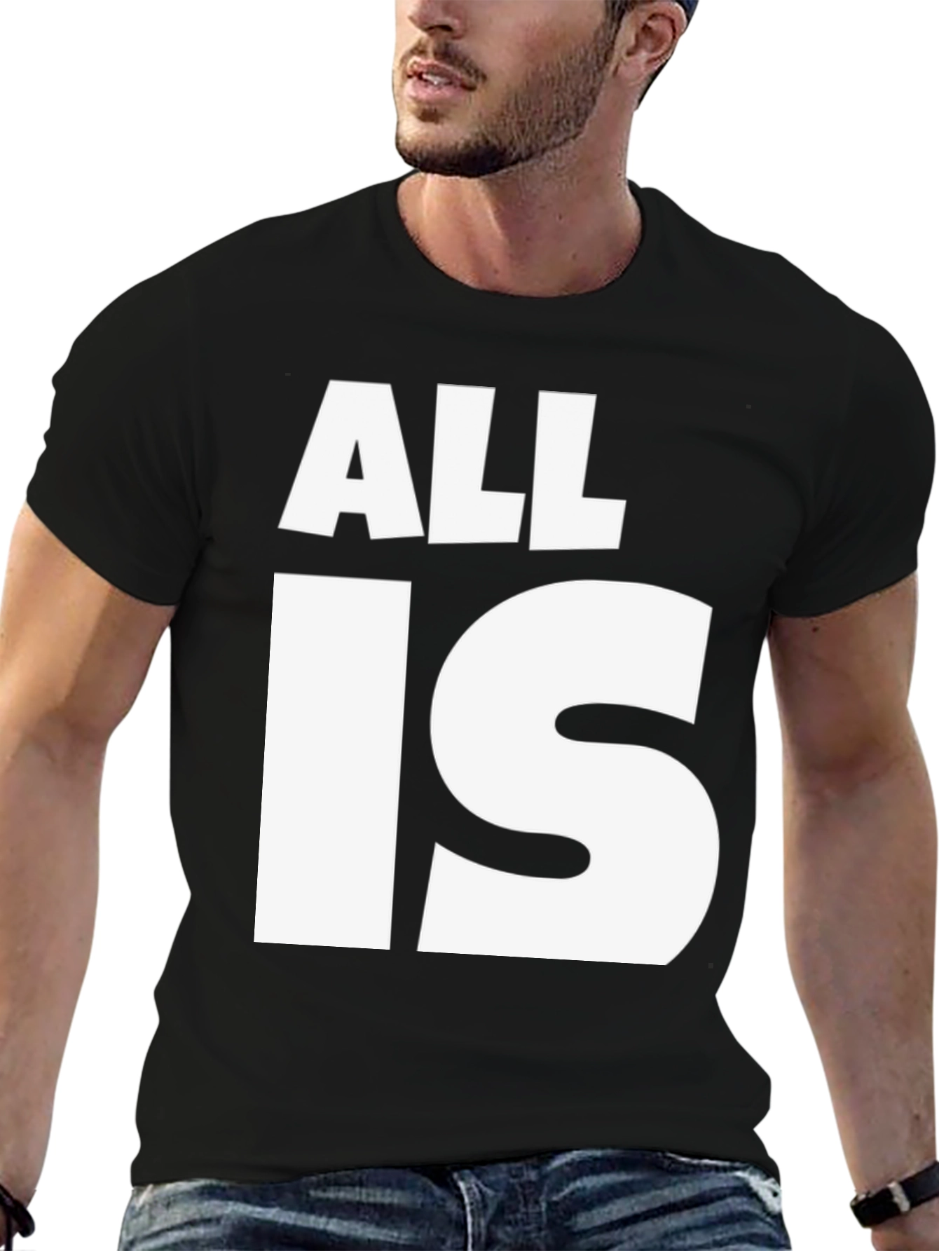 All Is One Graphic Tee - Black Cotton
