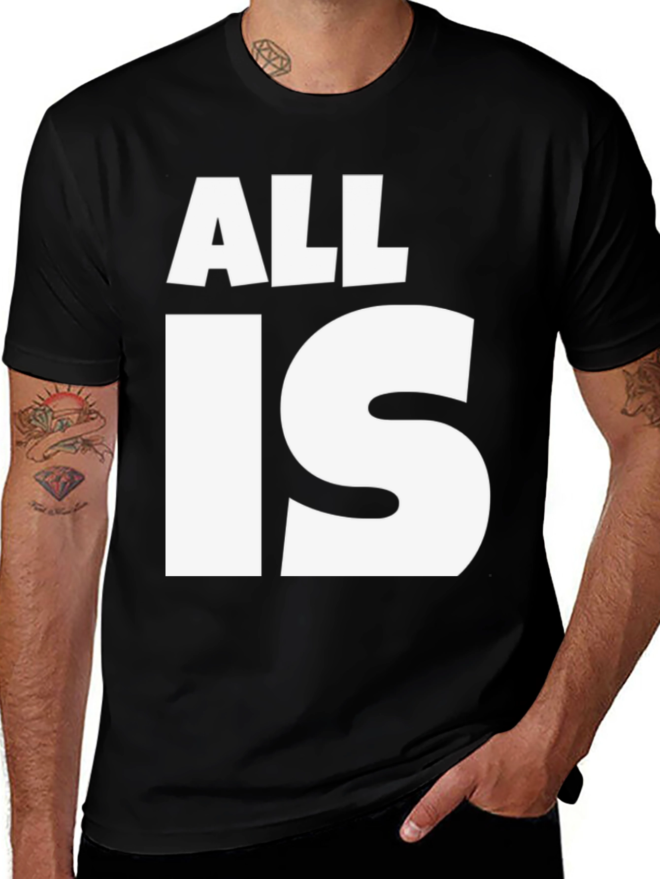All Is One Graphic Tee - Black Cotton