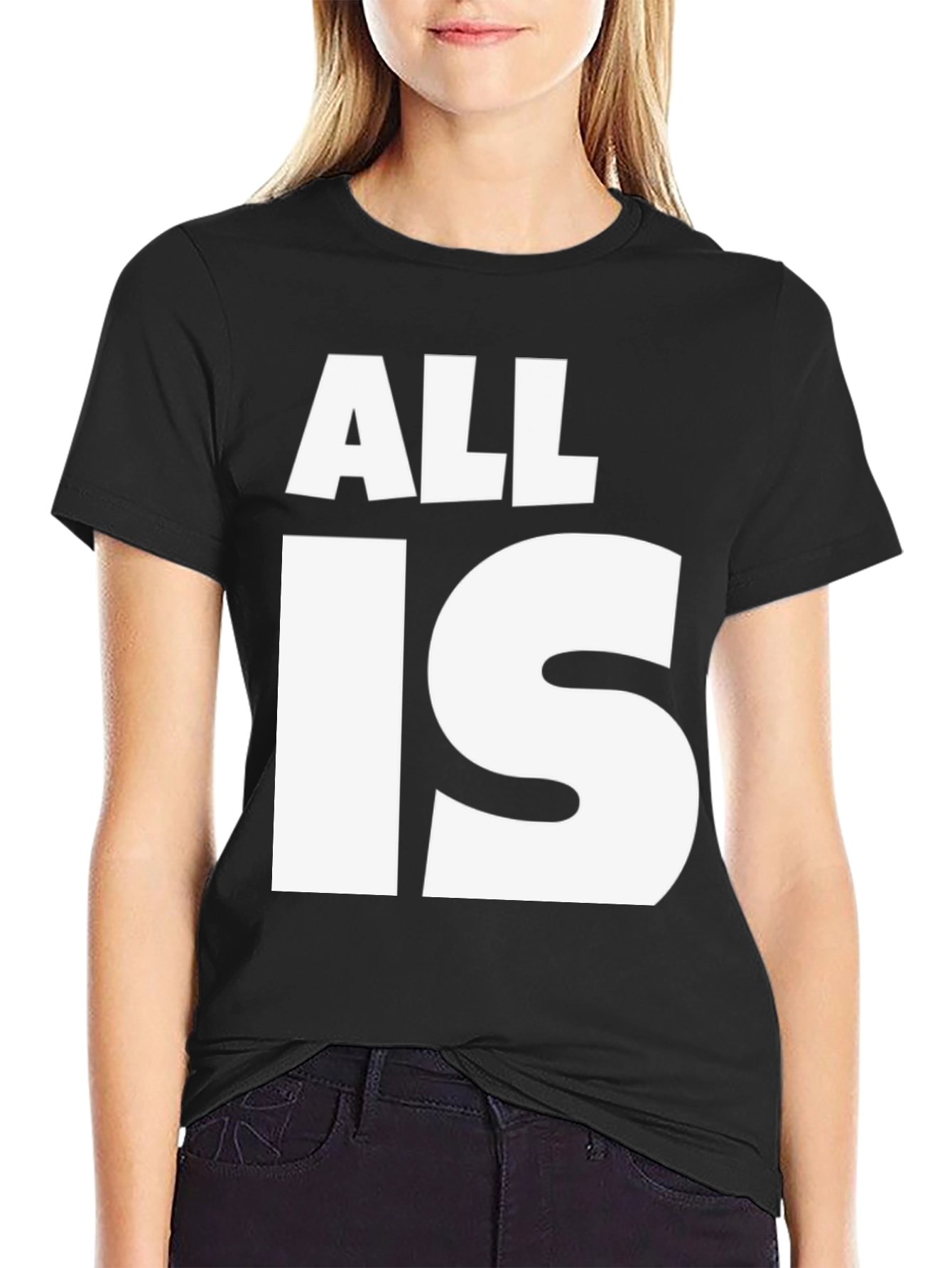 All Is One Graphic Tee - Black Cotton