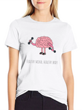 Healthy Mind Healthy Body Graphic T-Shirt