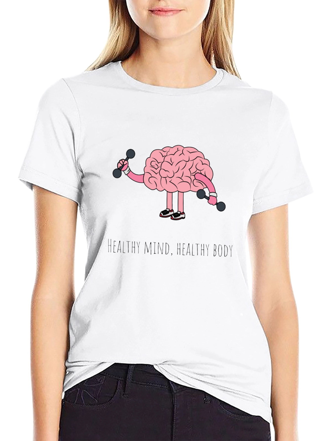 Healthy Mind Healthy Body Graphic T-Shirt