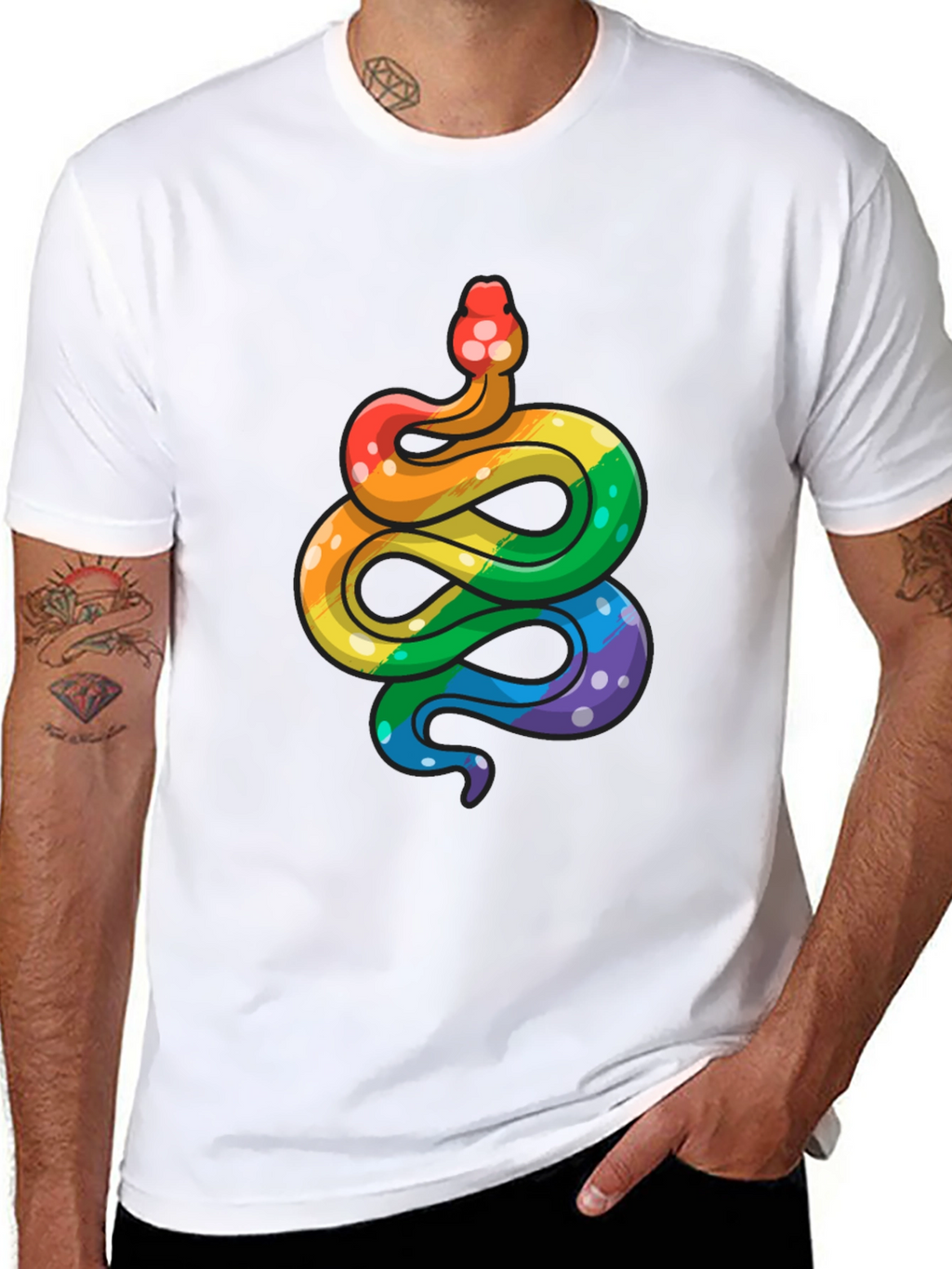 Rainbow Snake Graphic Tee