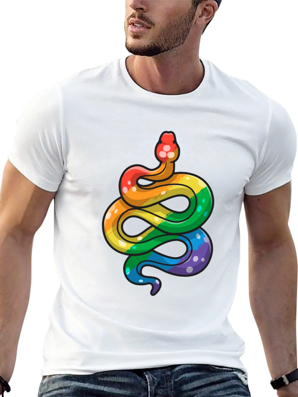 Rainbow Snake Graphic Tee