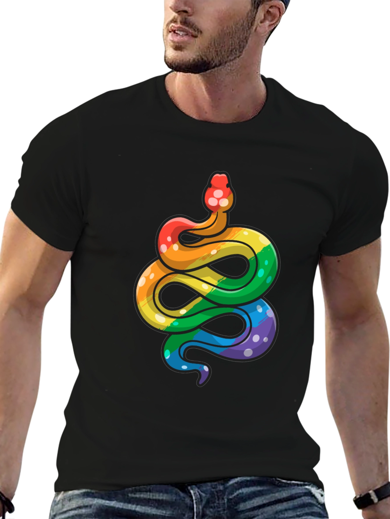 Rainbow Snake Graphic Tee
