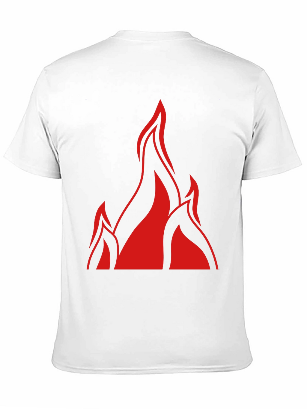 Bold Flame Graphic Black T-Shirt