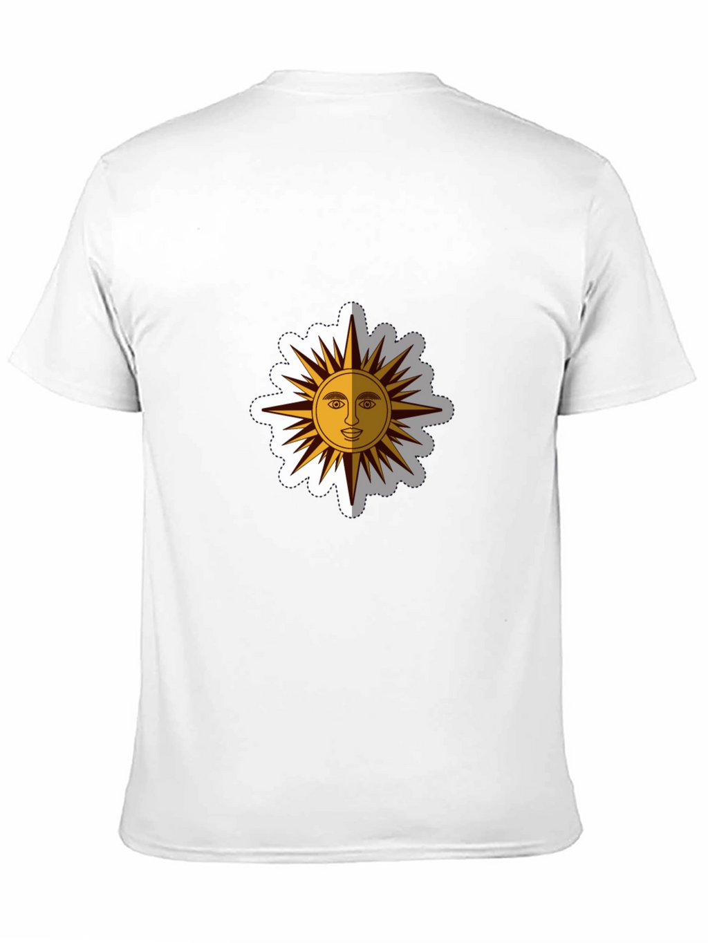 Graphic Sun Tee - Black Cotton Blend