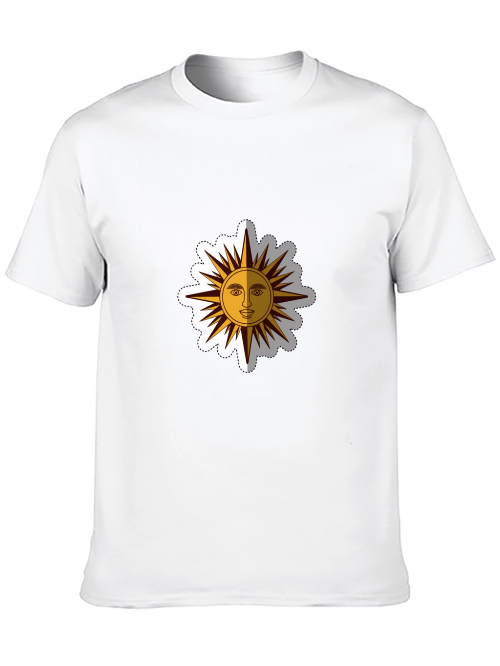 Graphic Sun Tee - Black Cotton Blend