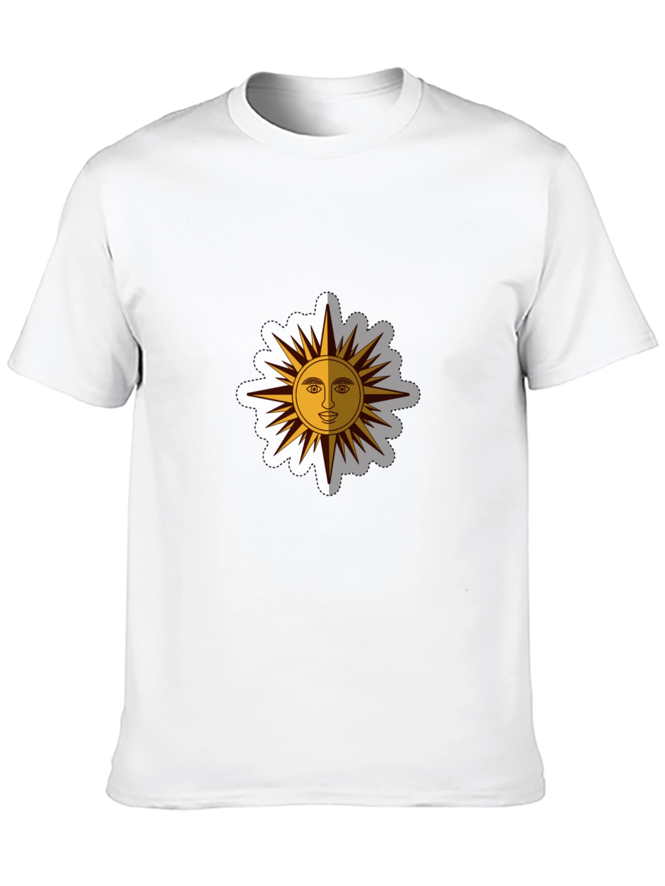 Graphic Sun Tee - Black Cotton Blend