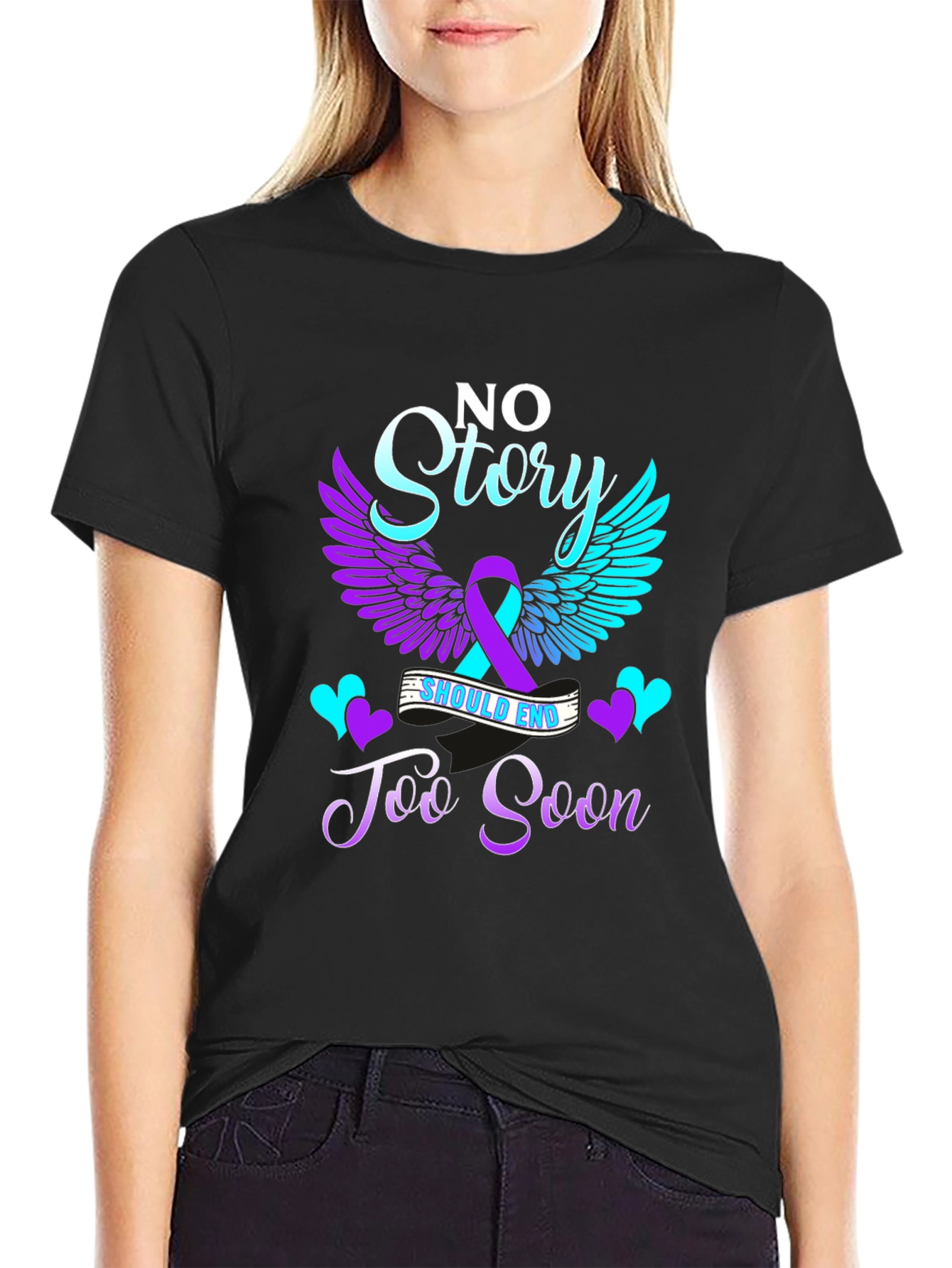 No Story Too Soon Awareness Graphic Tee