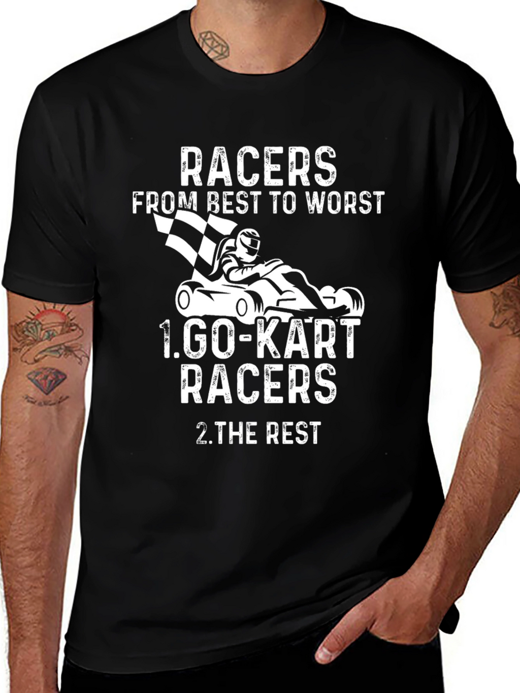 Go-Kart Racers T-Shirt - Black Cotton Tee