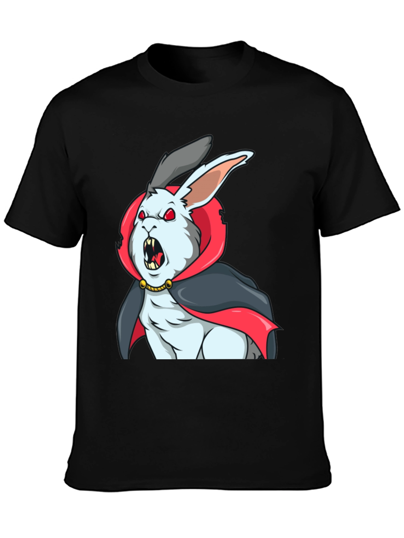 Vampire Rabbit Graphic Tee - Halloween Shirt