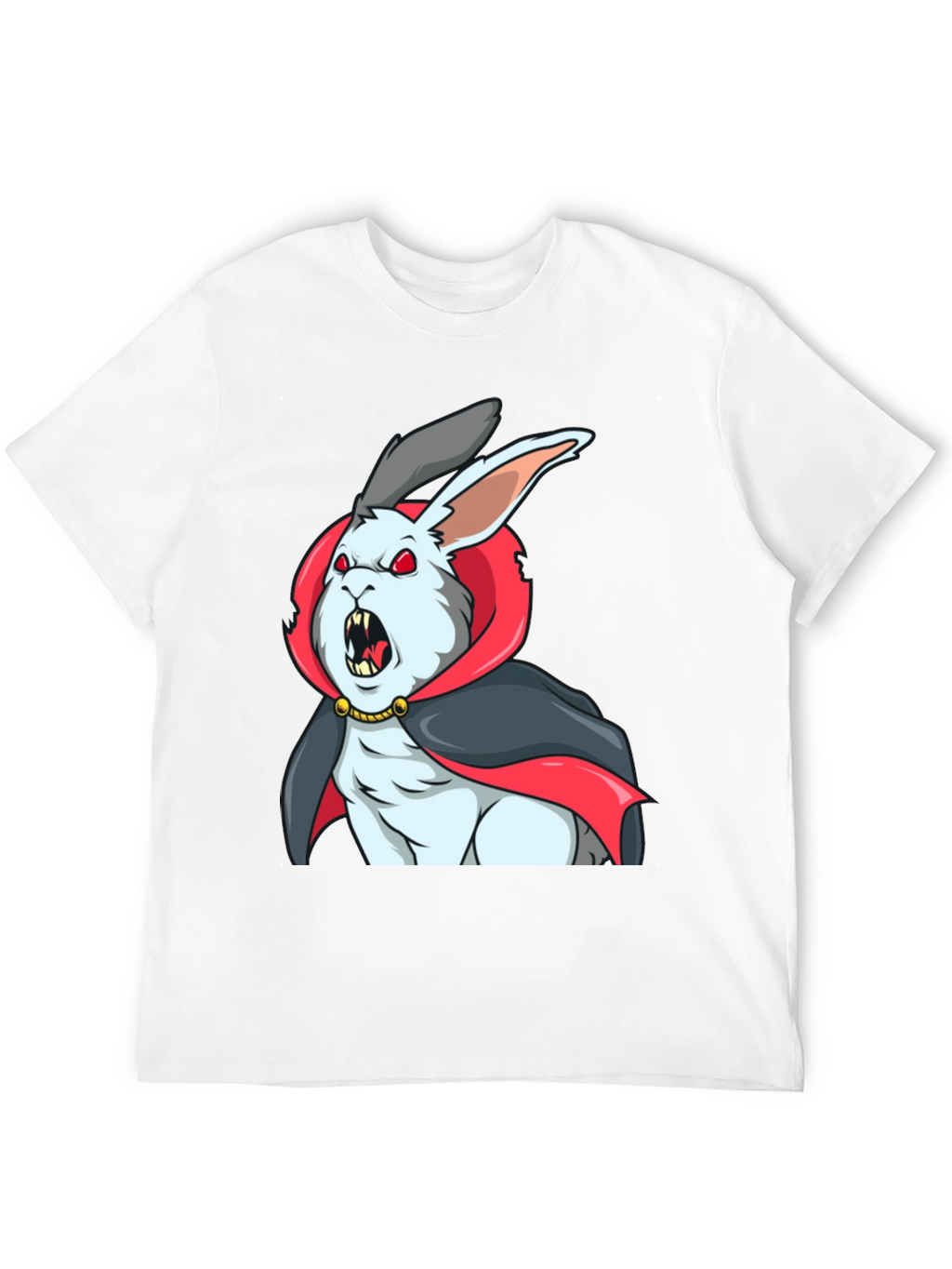 Vampire Rabbit Graphic Tee - Halloween Shirt