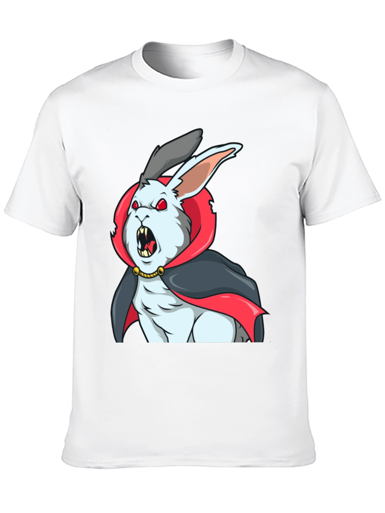 Vampire Rabbit Graphic Tee - Halloween Shirt