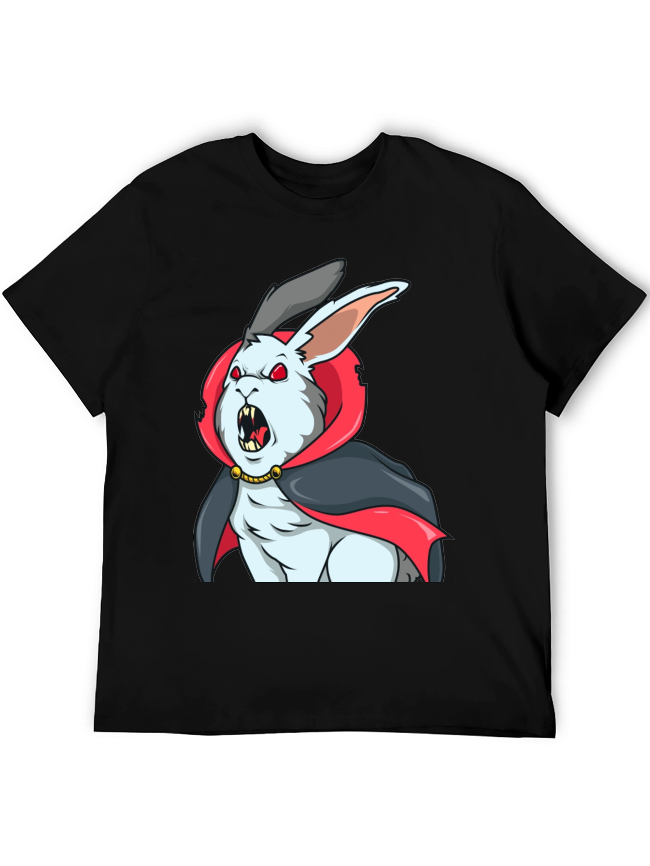 Vampire Rabbit Graphic Tee - Halloween Shirt