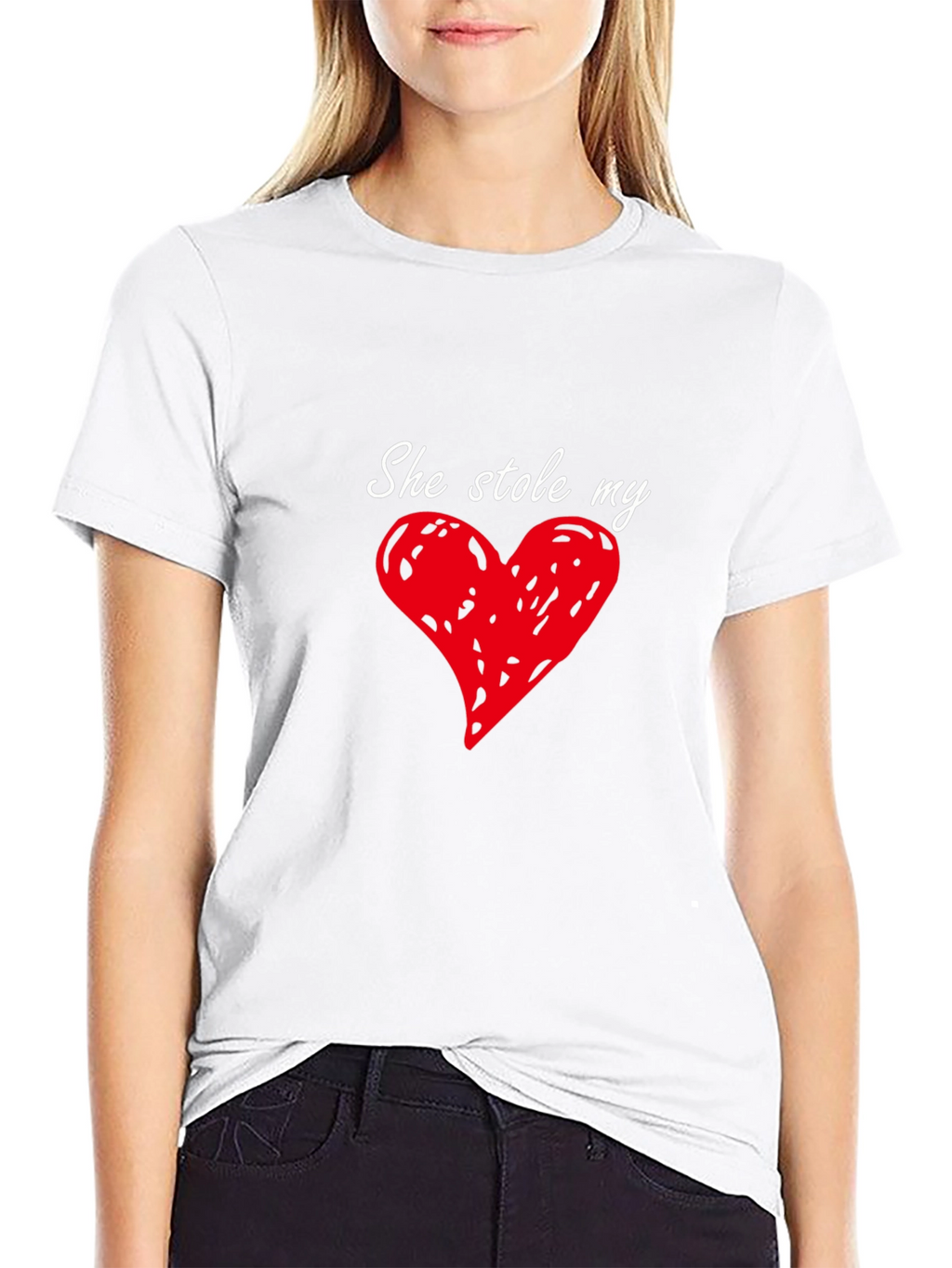 She Stole My Heart Mens T-Shirt - Black