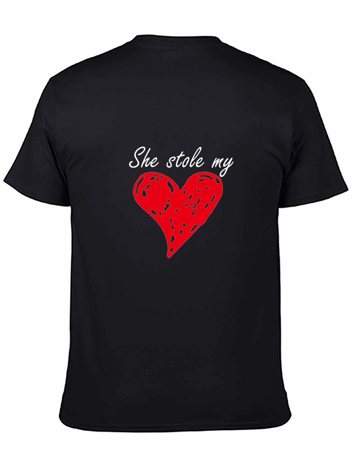 She Stole My Heart Mens T-Shirt - Black