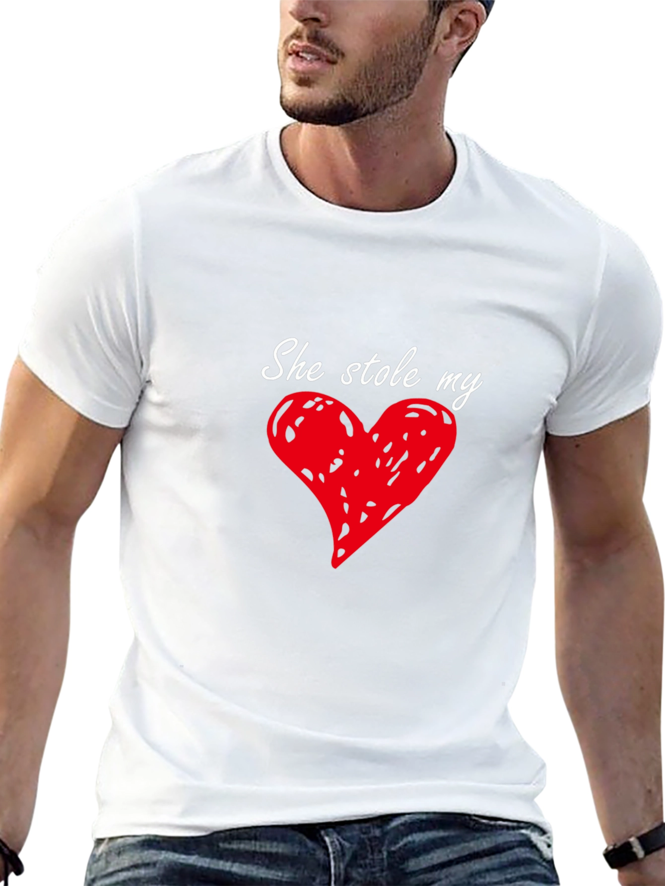 She Stole My Heart Mens T-Shirt - Black