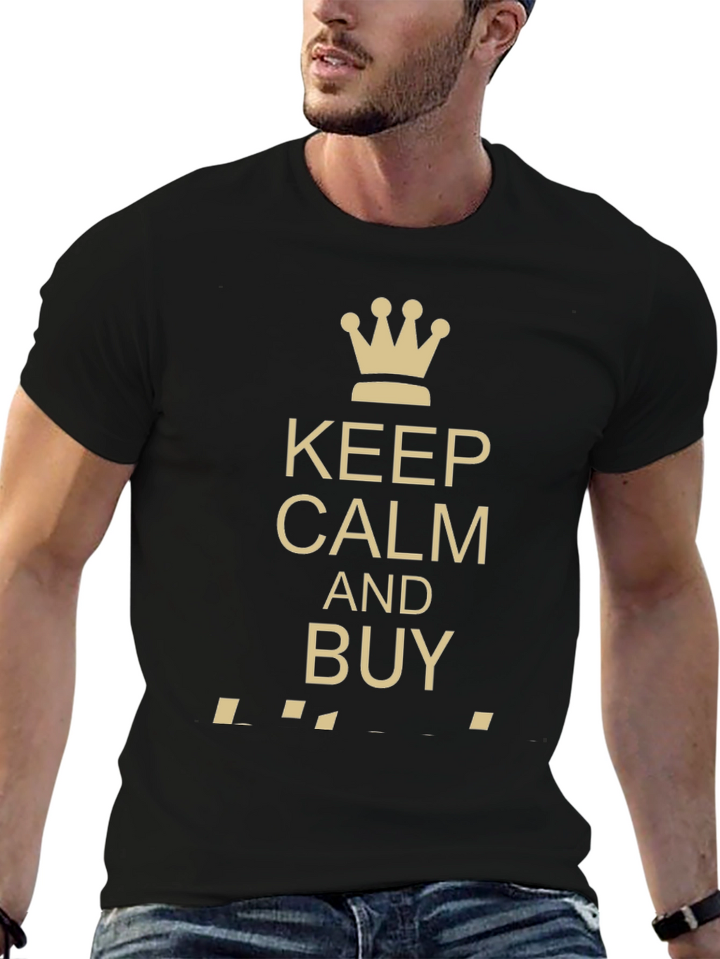Keep Calm and Buy Black T-Shirt