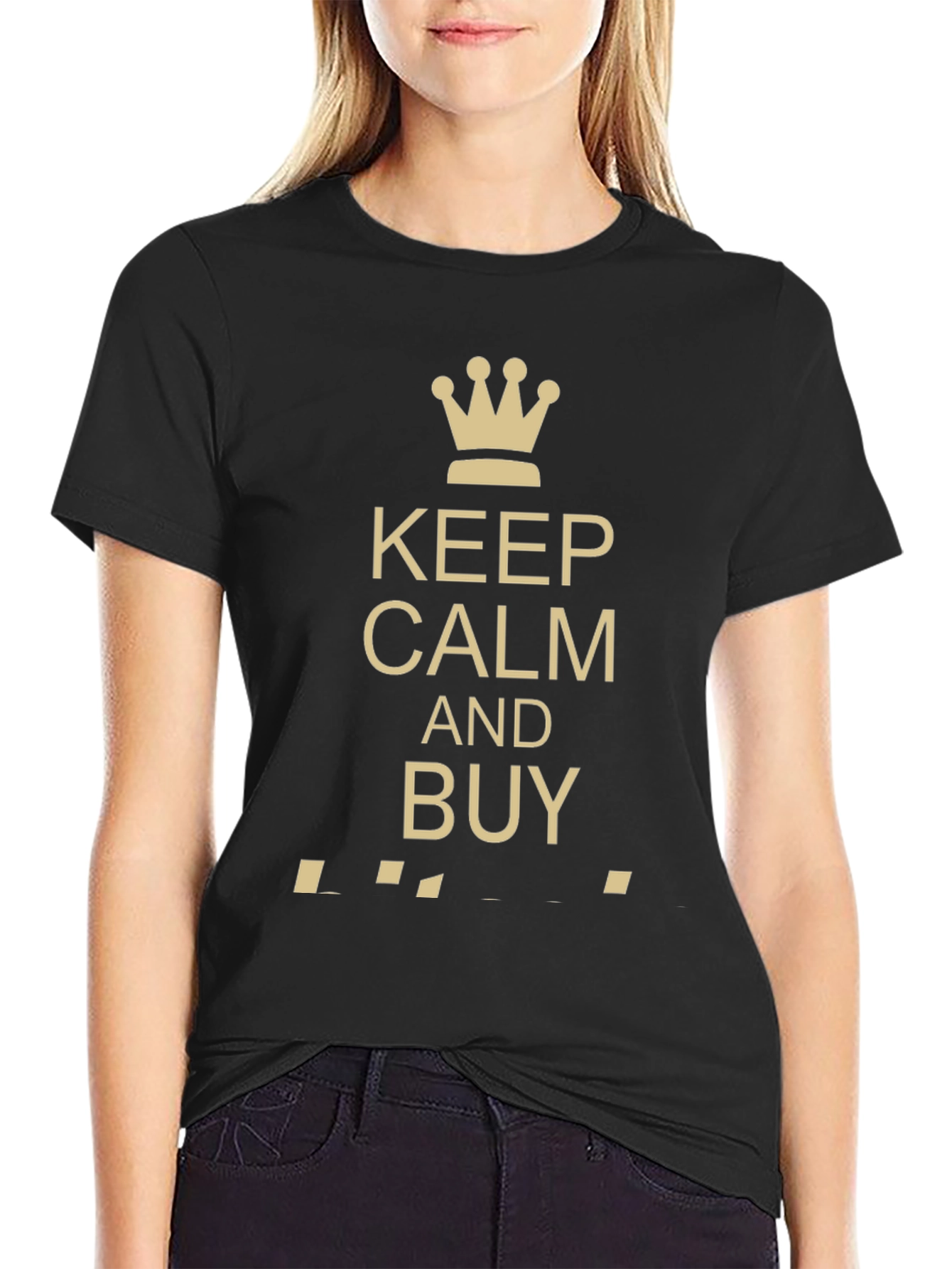 Keep Calm and Buy Black T-Shirt