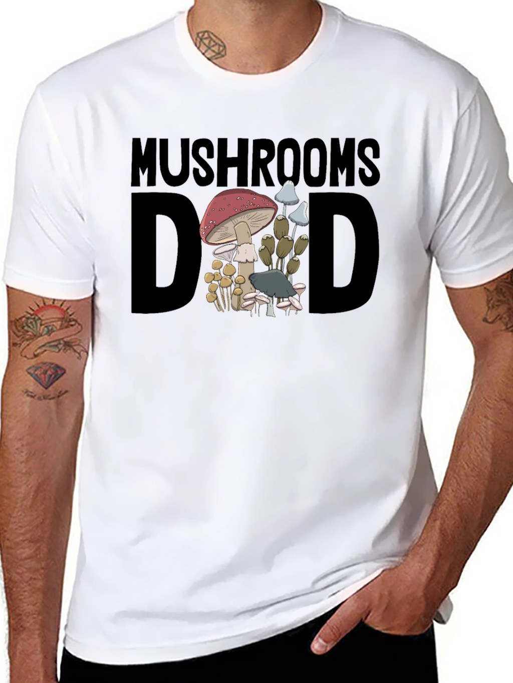 Mushroom Dad Graphic T-Shirt