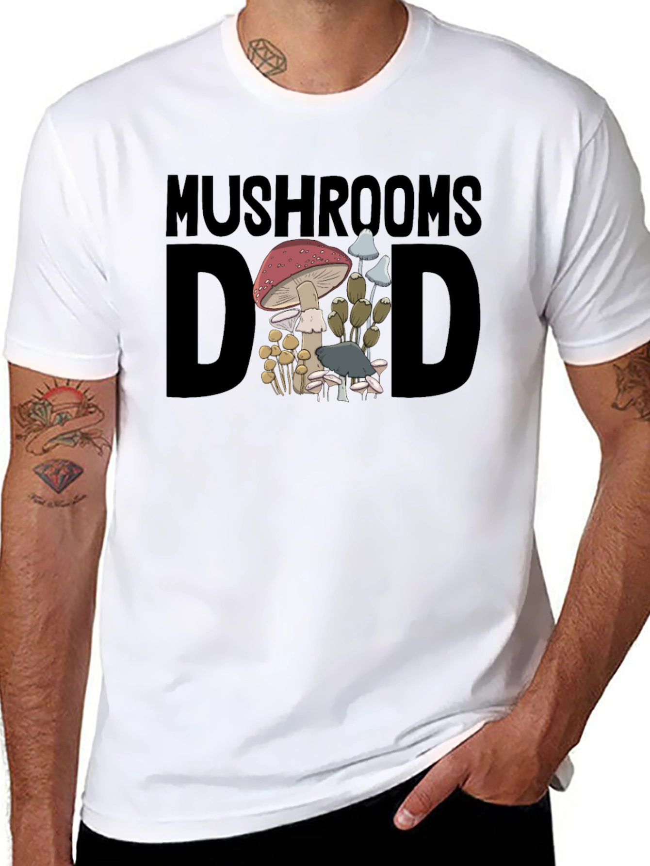 Mushroom Dad Graphic T-Shirt