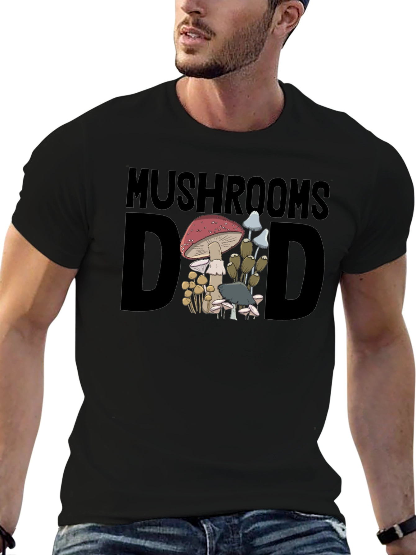 Mushroom Dad Graphic T-Shirt