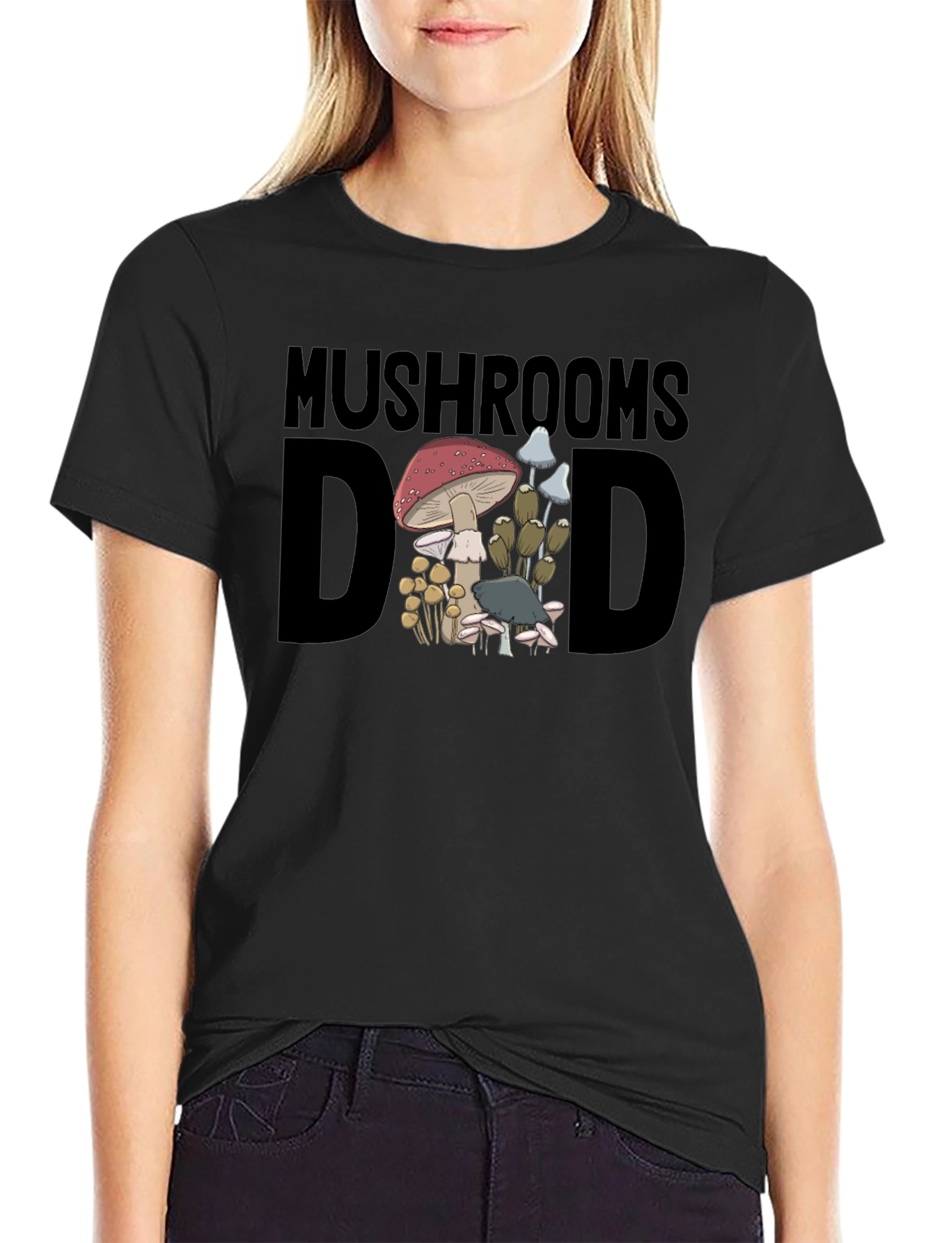 Mushroom Dad Graphic T-Shirt