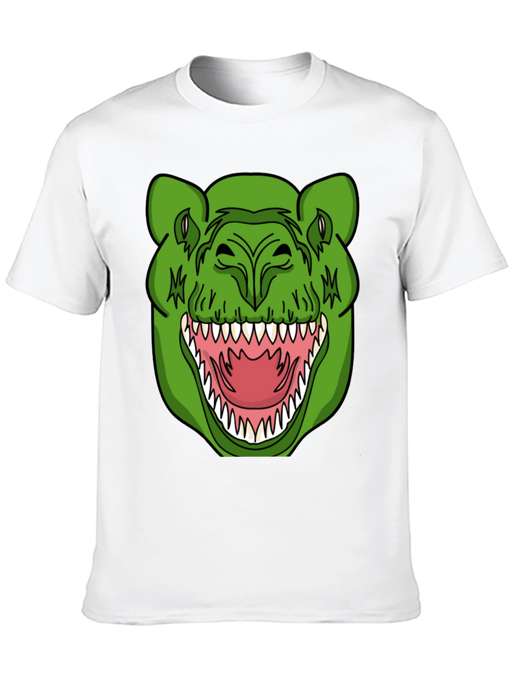 Dinosaur Graphic T-Shirt - Black Crew Neck Tee