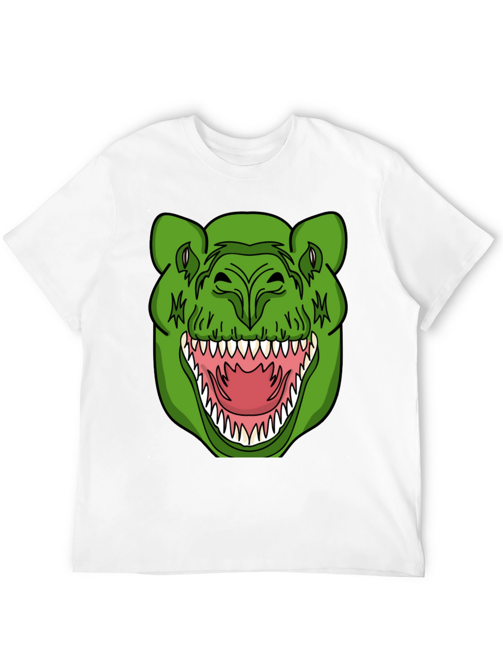 Dinosaur Graphic T-Shirt - Black Crew Neck Tee