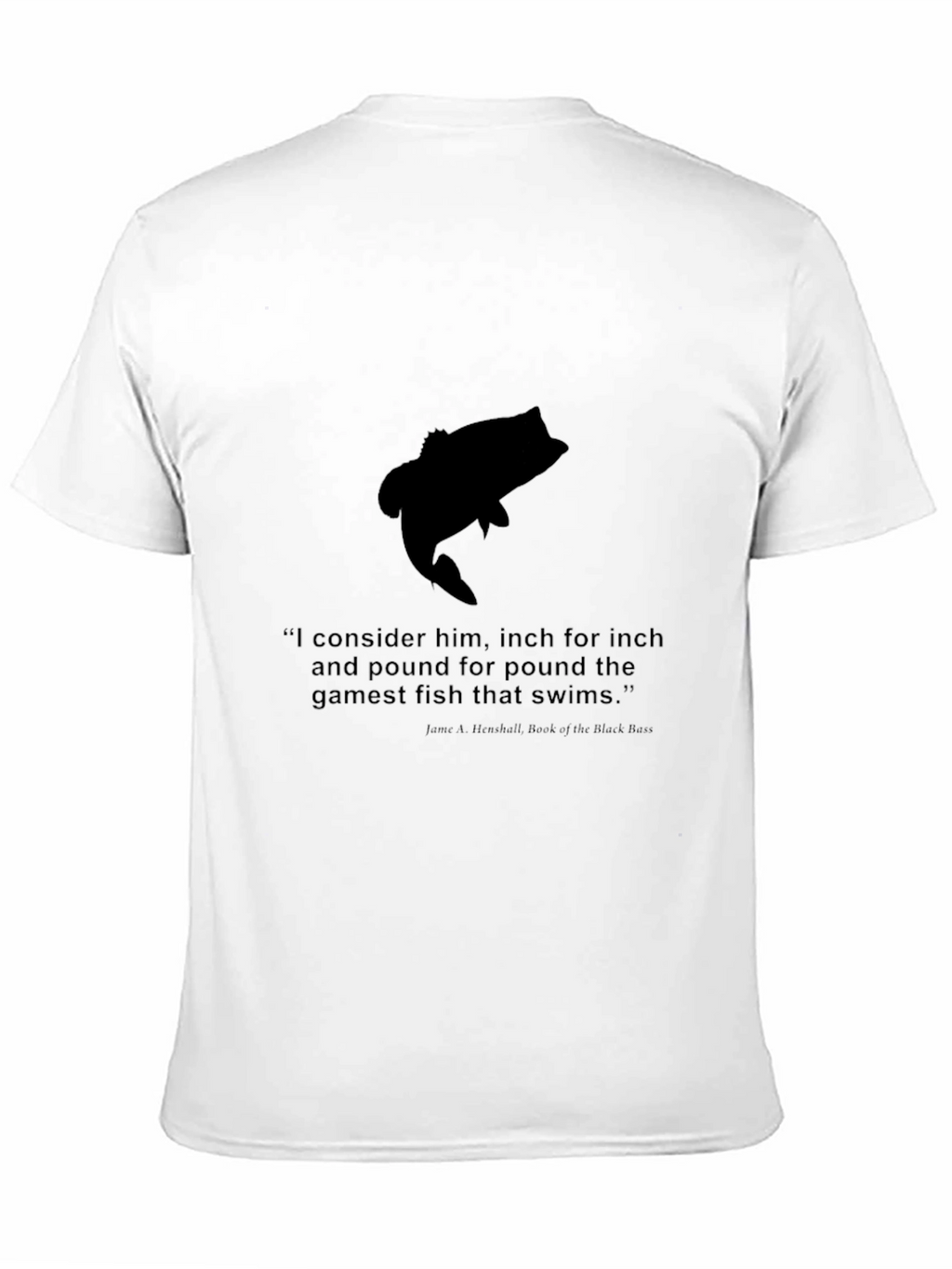 Bass Fishing Quote Graphic Tee - Black