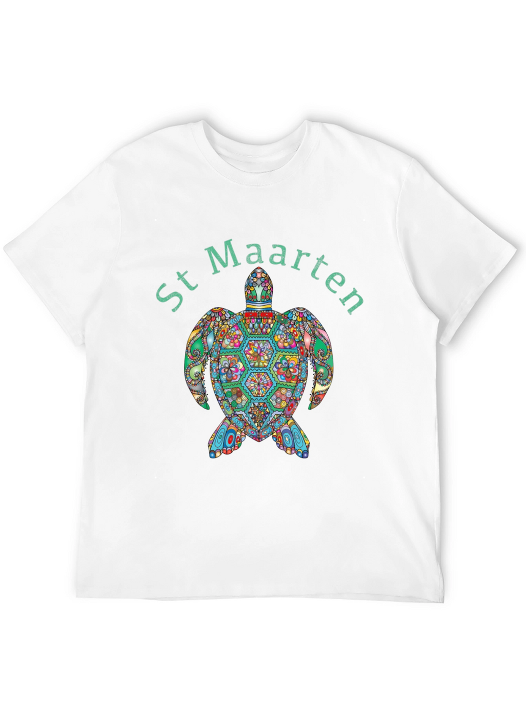St Maarten Turtle Graphic T-Shirt