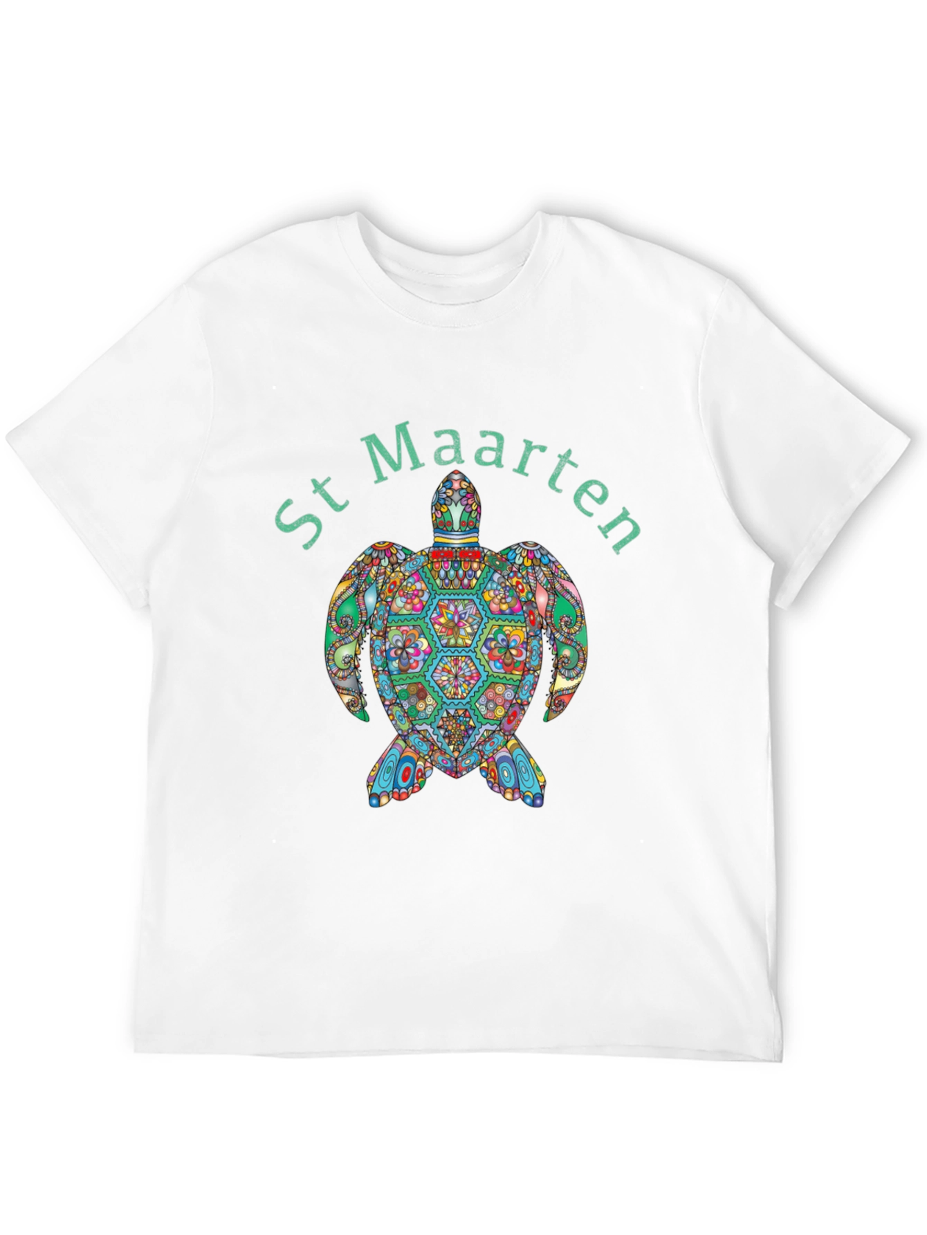 St Maarten Turtle Graphic T-Shirt