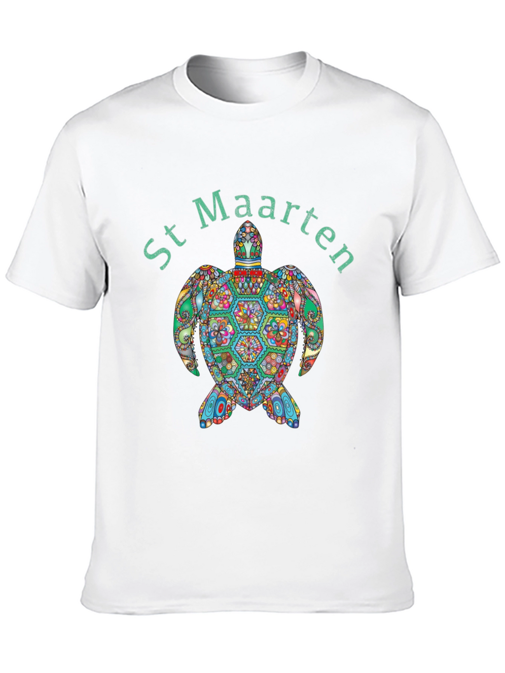 St Maarten Turtle Graphic T-Shirt