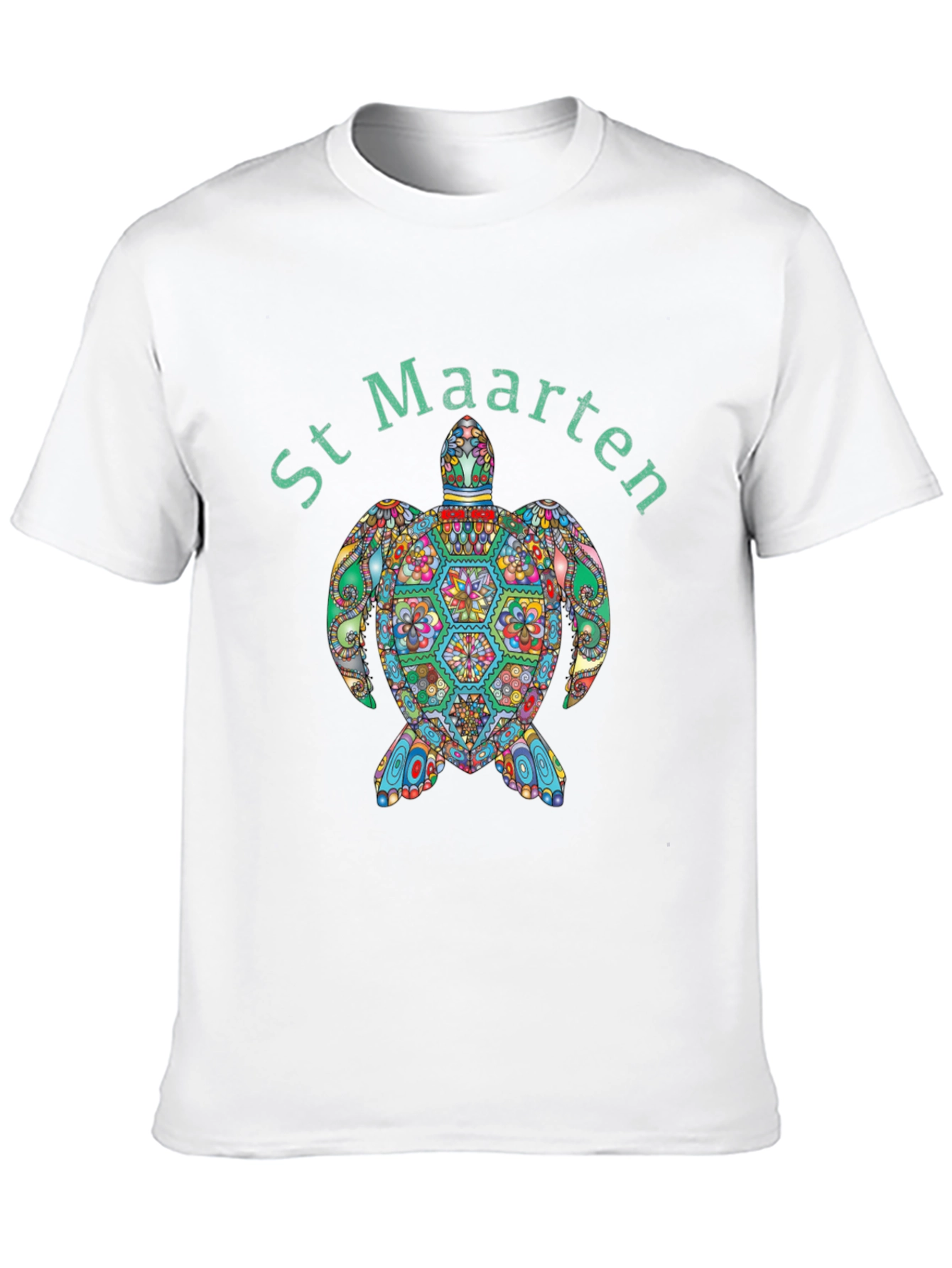 St Maarten Turtle Graphic T-Shirt