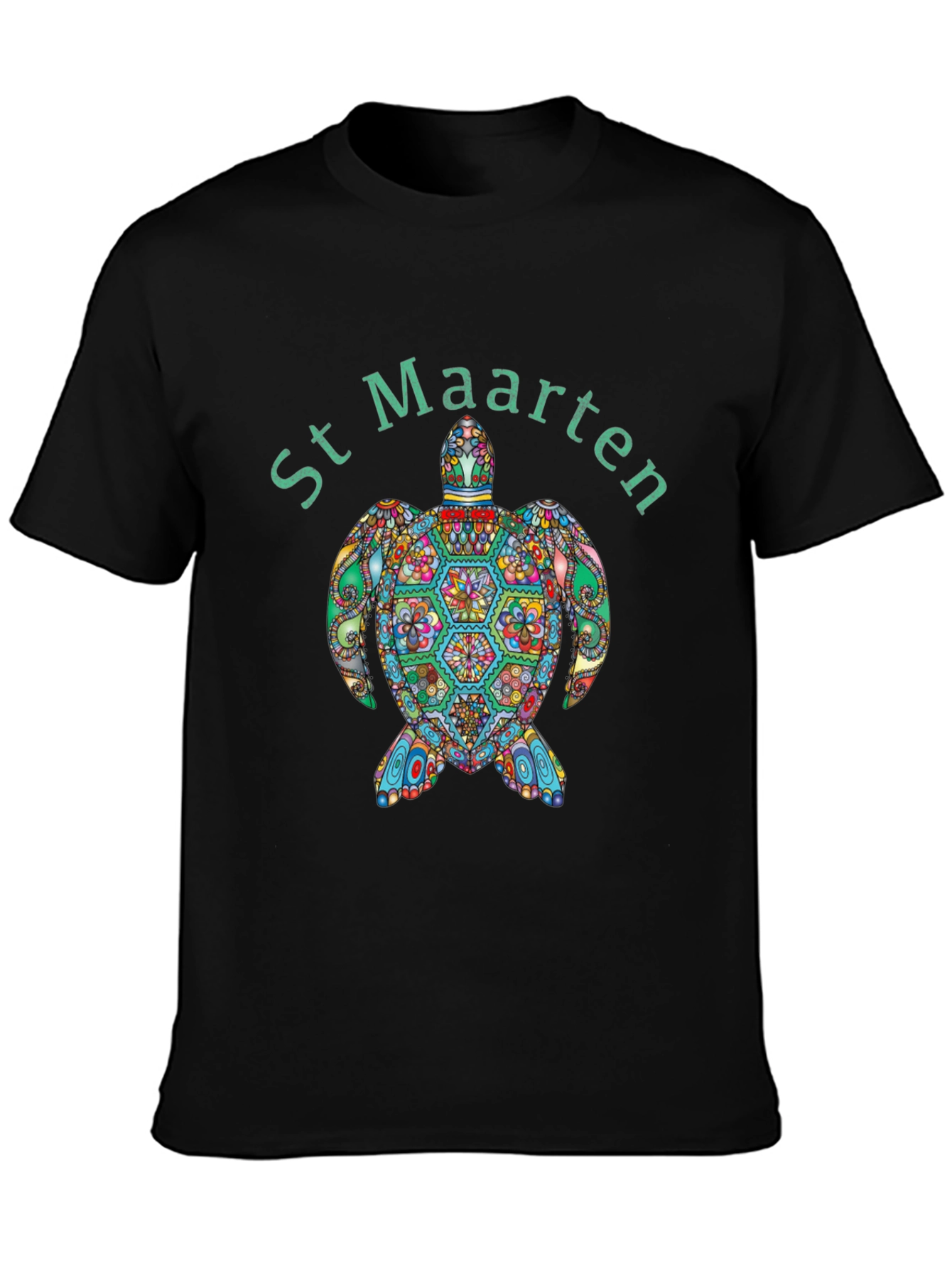 St Maarten Turtle Graphic T-Shirt