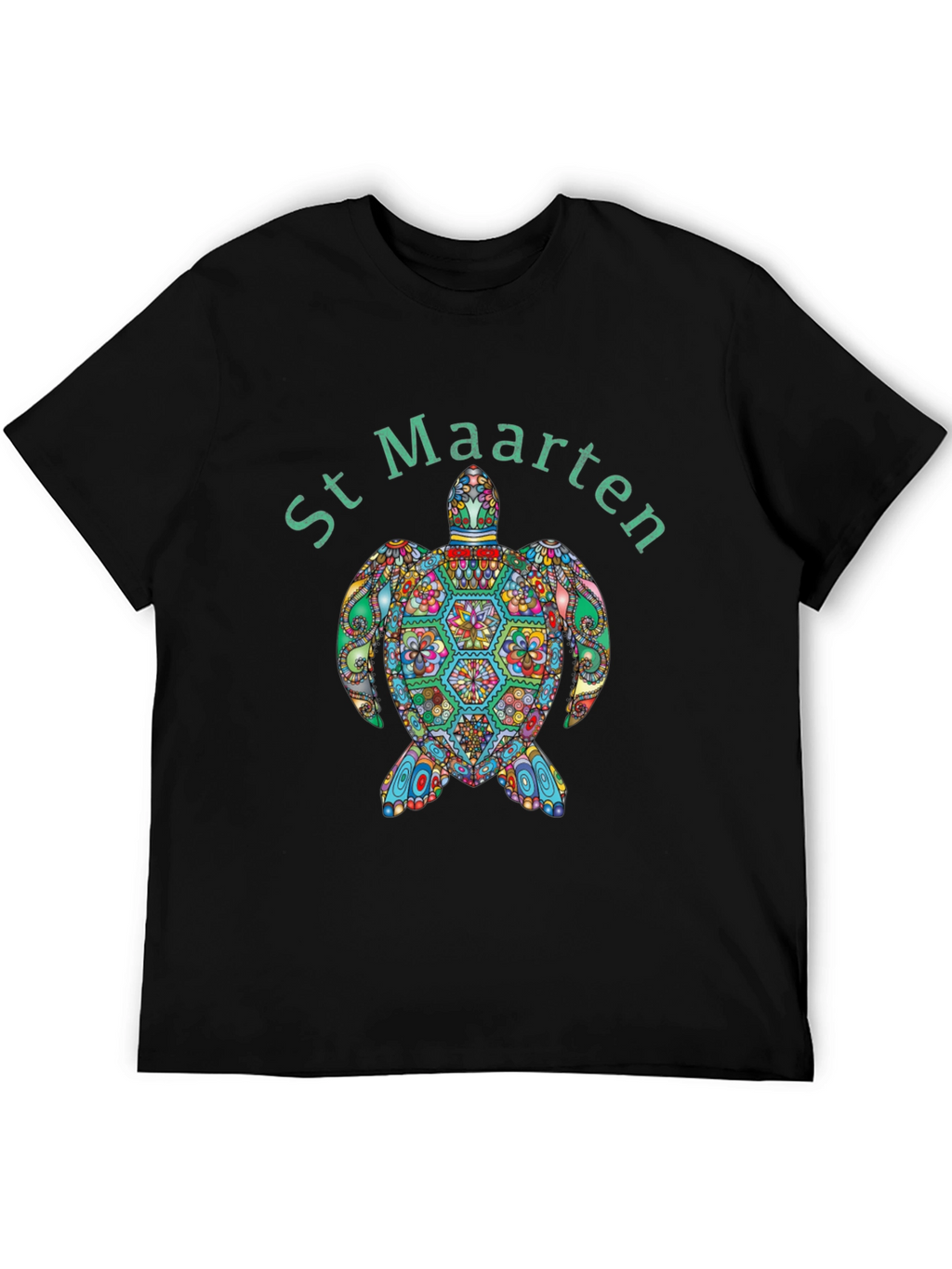 St Maarten Turtle Graphic T-Shirt