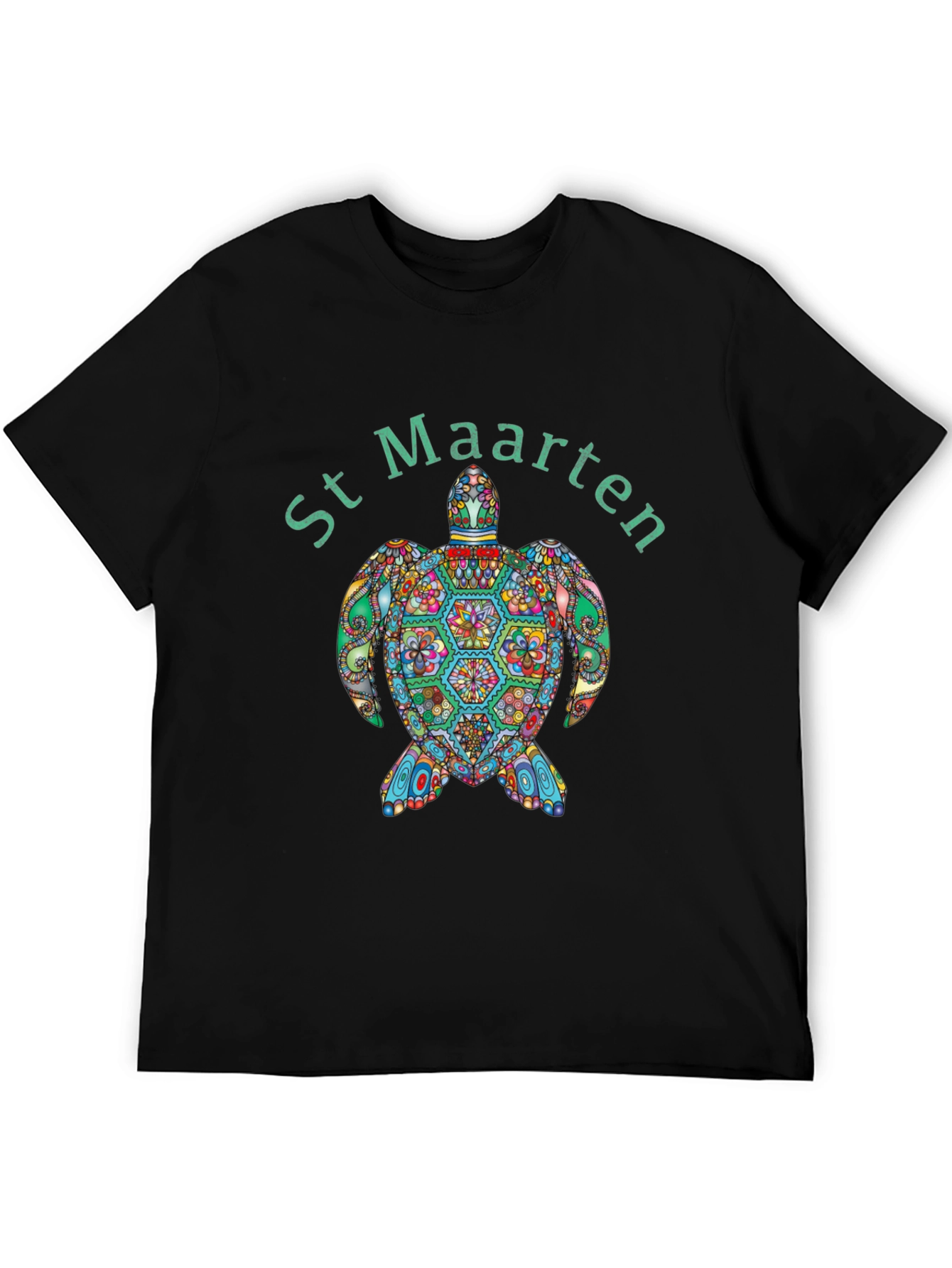St Maarten Turtle Graphic T-Shirt