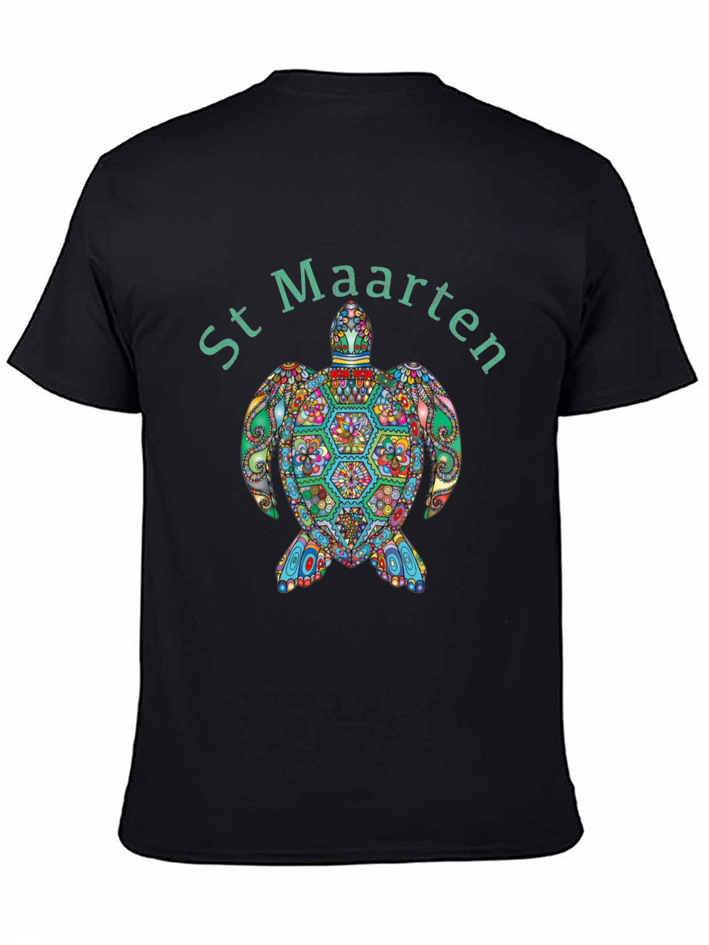 St Maarten Turtle Graphic T-Shirt