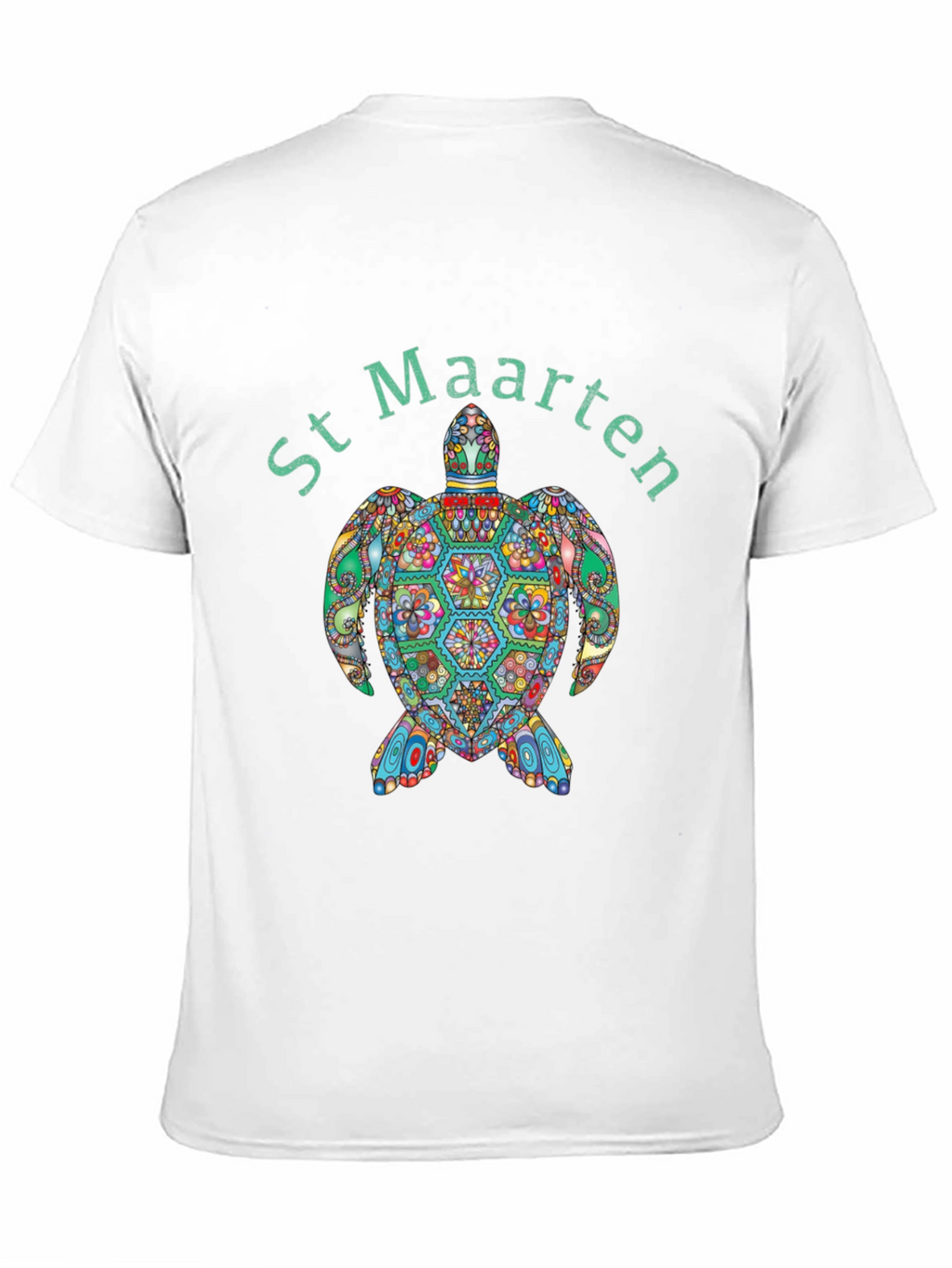 St Maarten Turtle Graphic T-Shirt