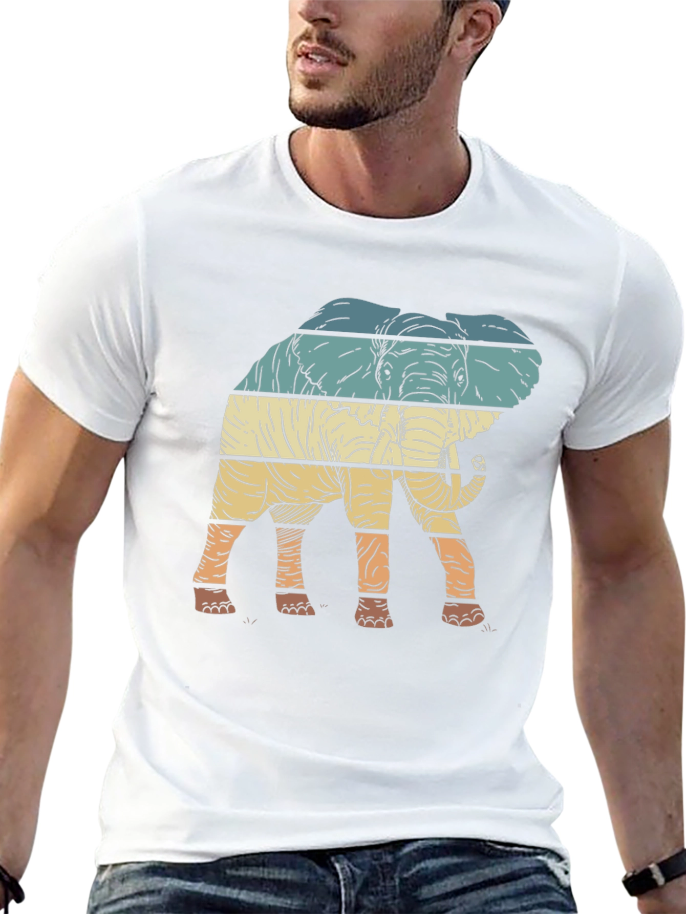 Retro Elephant Graphic Tee
