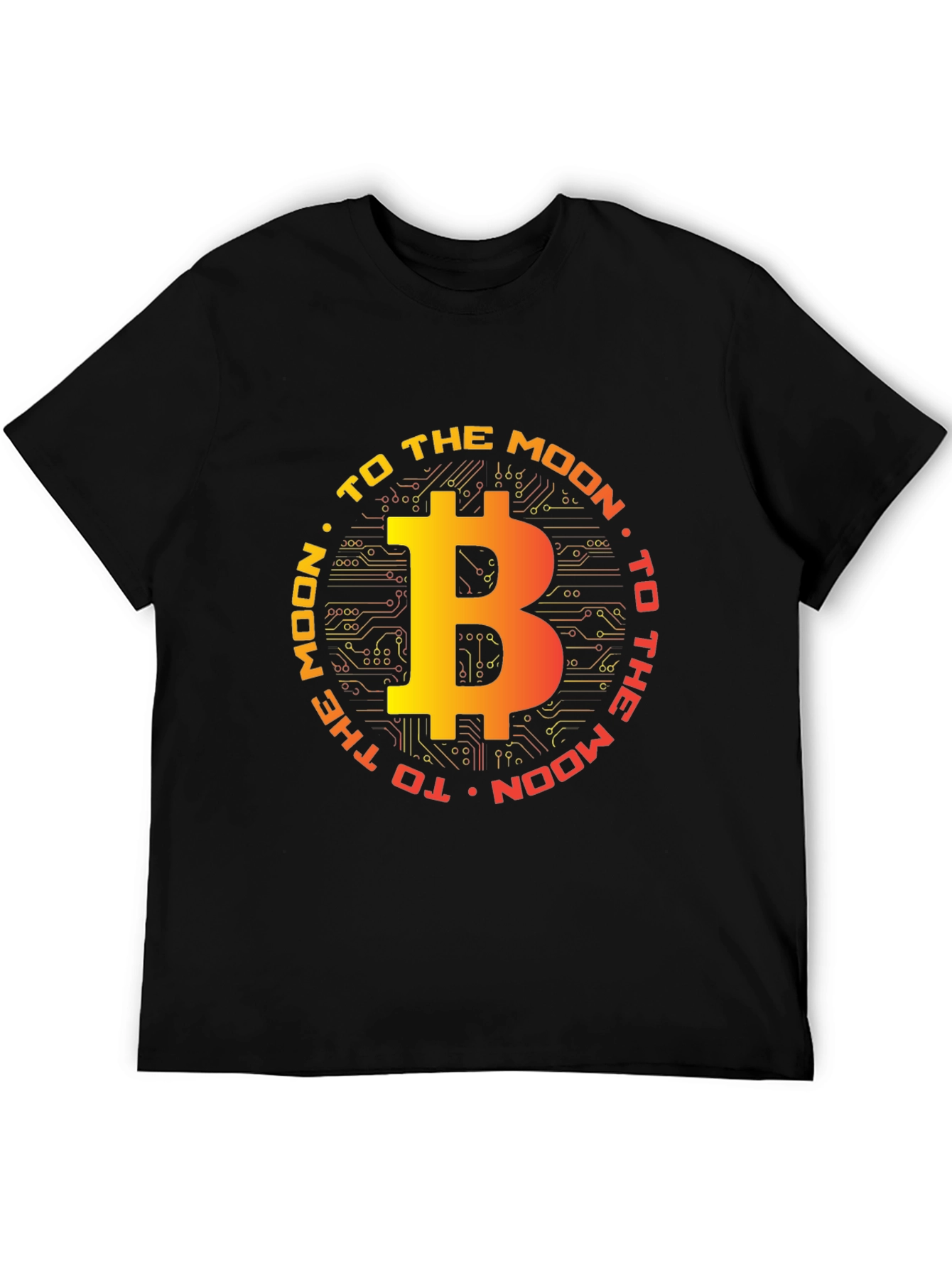 Bitcoin to the Moon Graphic T-Shirt