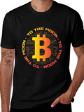 Bitcoin to the Moon Graphic T-Shirt