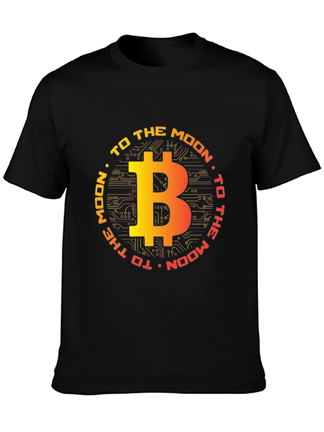 Bitcoin to the Moon Graphic T-Shirt
