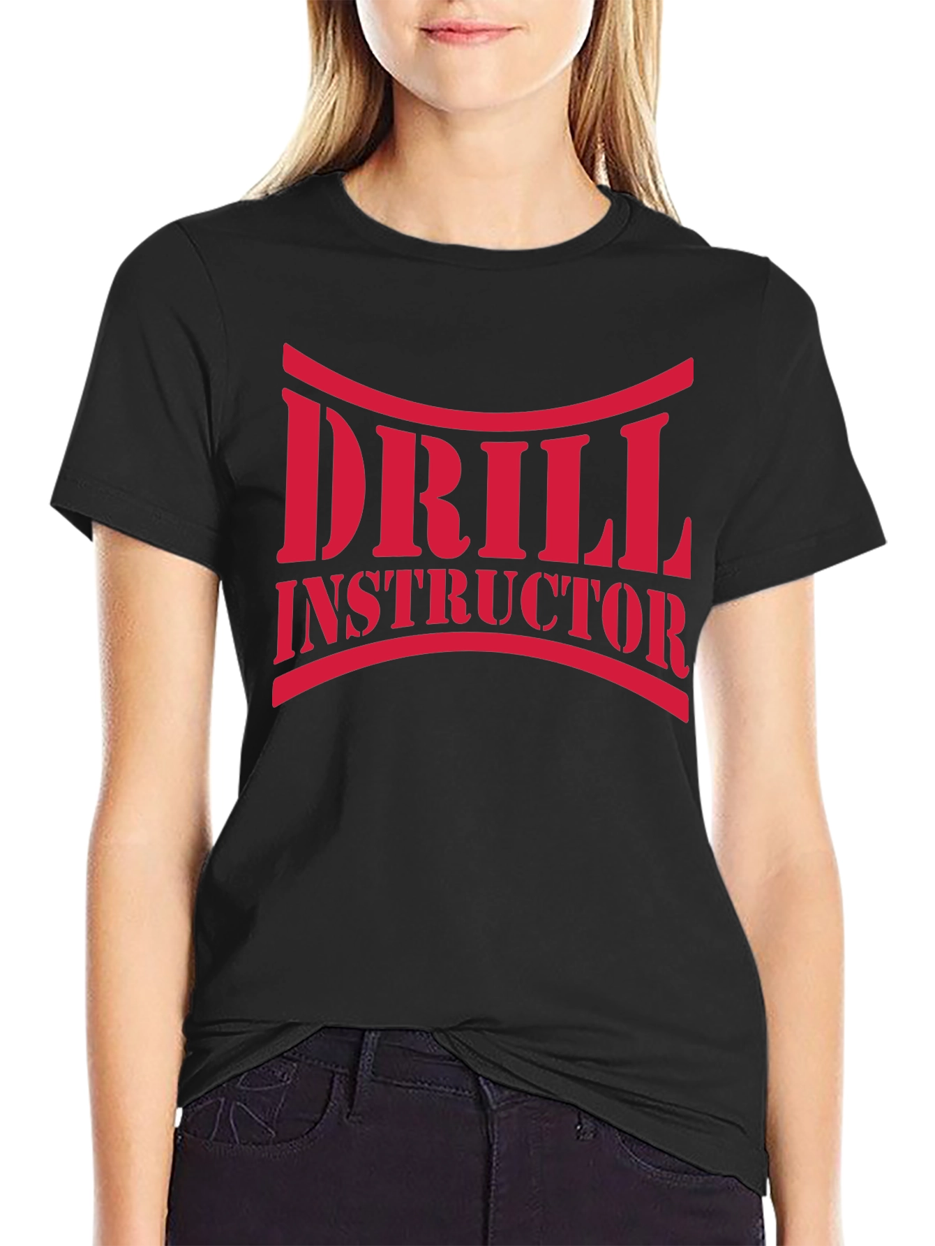 Drill Instructor Graphic Tee - Bold Military Style