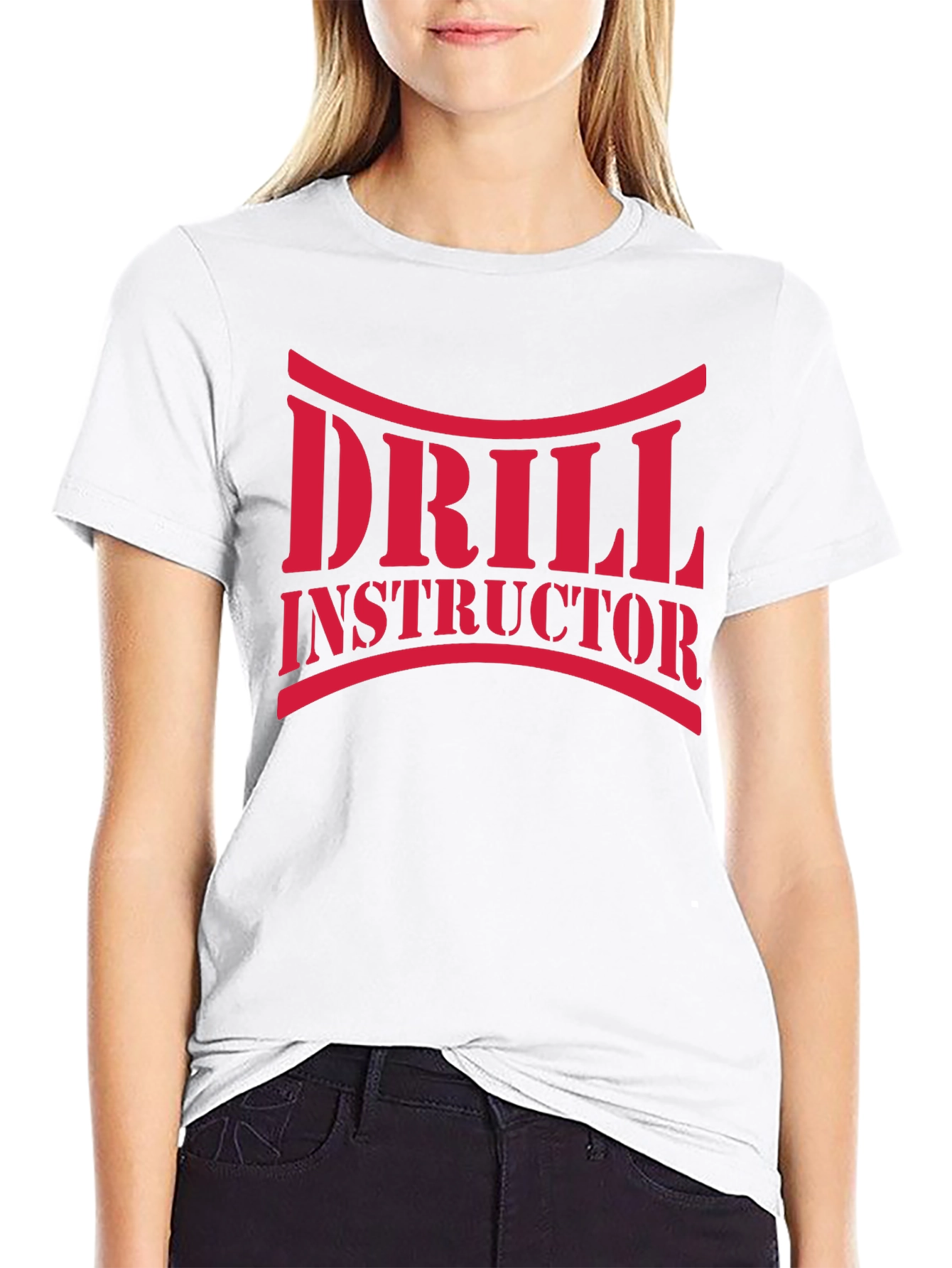 Drill Instructor Graphic Tee - Bold Military Style