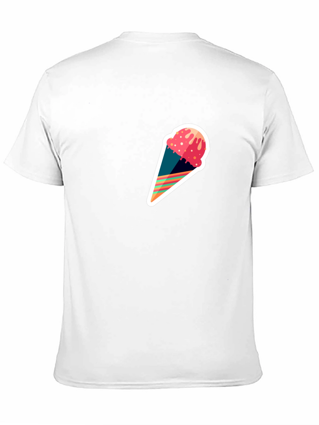 Ice Cream Cone Graphic Tee - Modern Stylish Design
